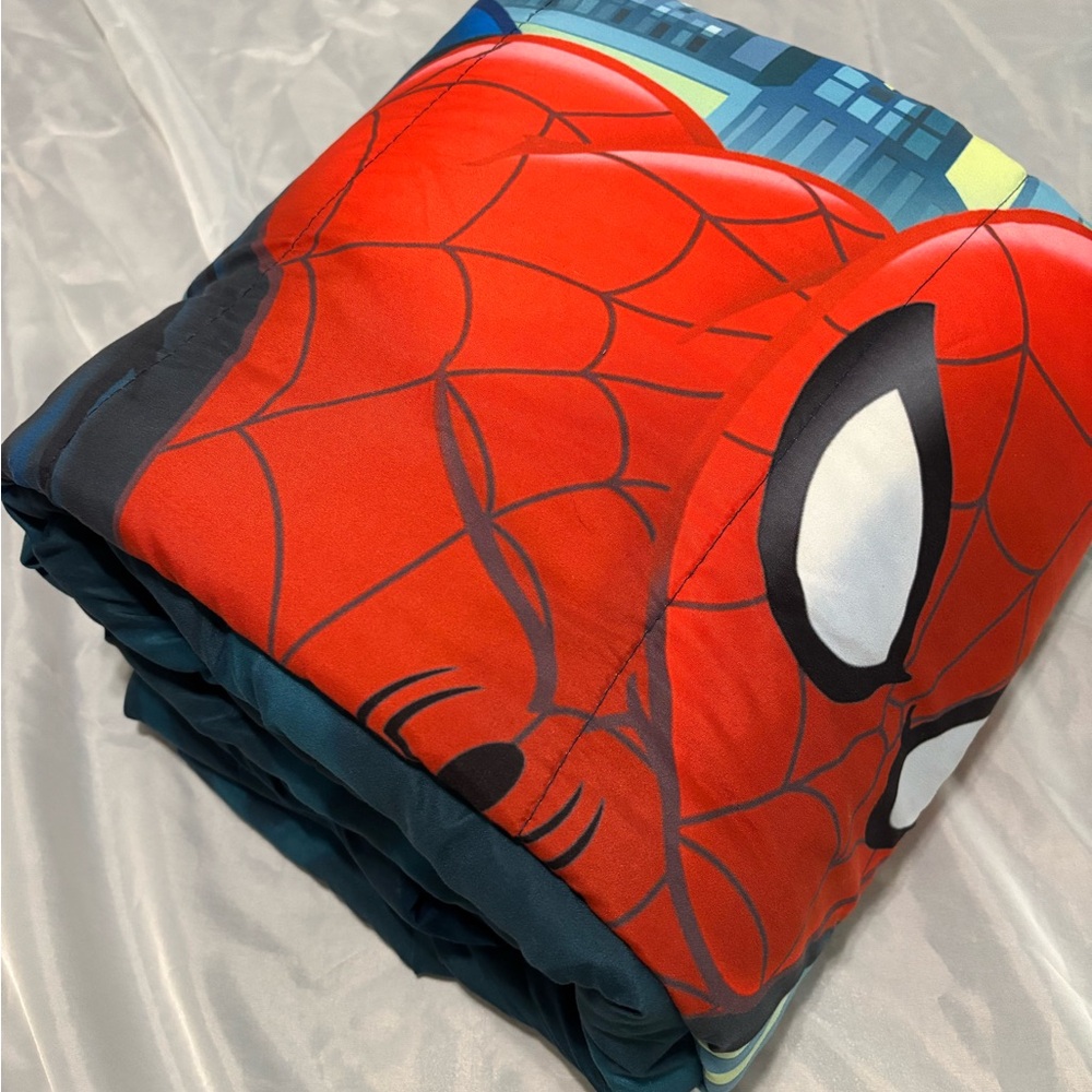 Marvel Spider-Man Twin Comforter | Nacy Blue City Design | READ